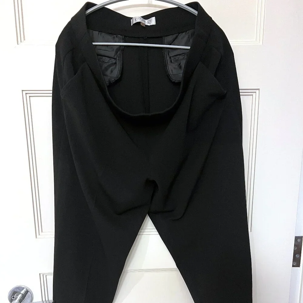 ECU - Size 1X - Kasper Black Suit Pants - Pebble - Pull-On Style - Picture 2 of 4